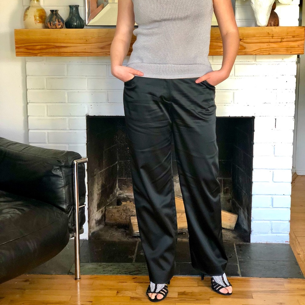 St. John Evening black straight leg pant size 10 - Picture 1 of 6